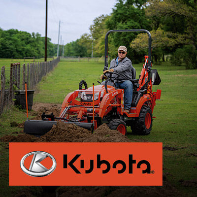We work hard to provide you with an array of products. That's why we offer Kubota for your convenience.