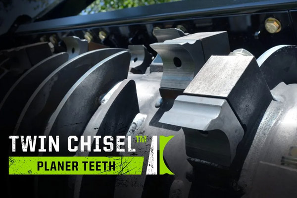 Diamond Mowers | AVAILABLE MULCHING TOOTH OPTIONS | Model TWIN CHISEL® PLANER TEETH for sale at Kunau Implement, Iowa