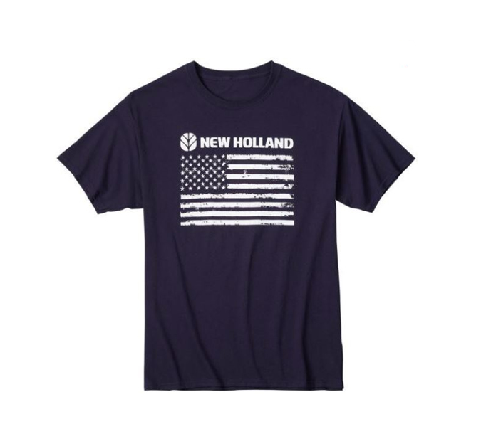 New Holland American Flag T Shirt.