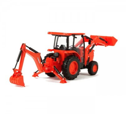 77700 03889 Kubota L6060 Toy Tractor with Backhoe Loader