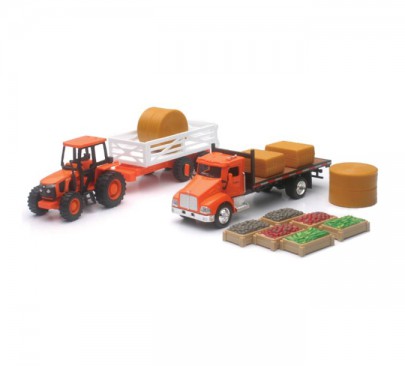 77700 03894 1 43 Kubota Truck Tractor toy Set