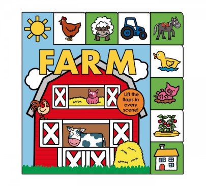 Lift the flap farm book